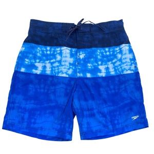 NWOT SPEEDO Blue Swim Board Shorts Mens XXL